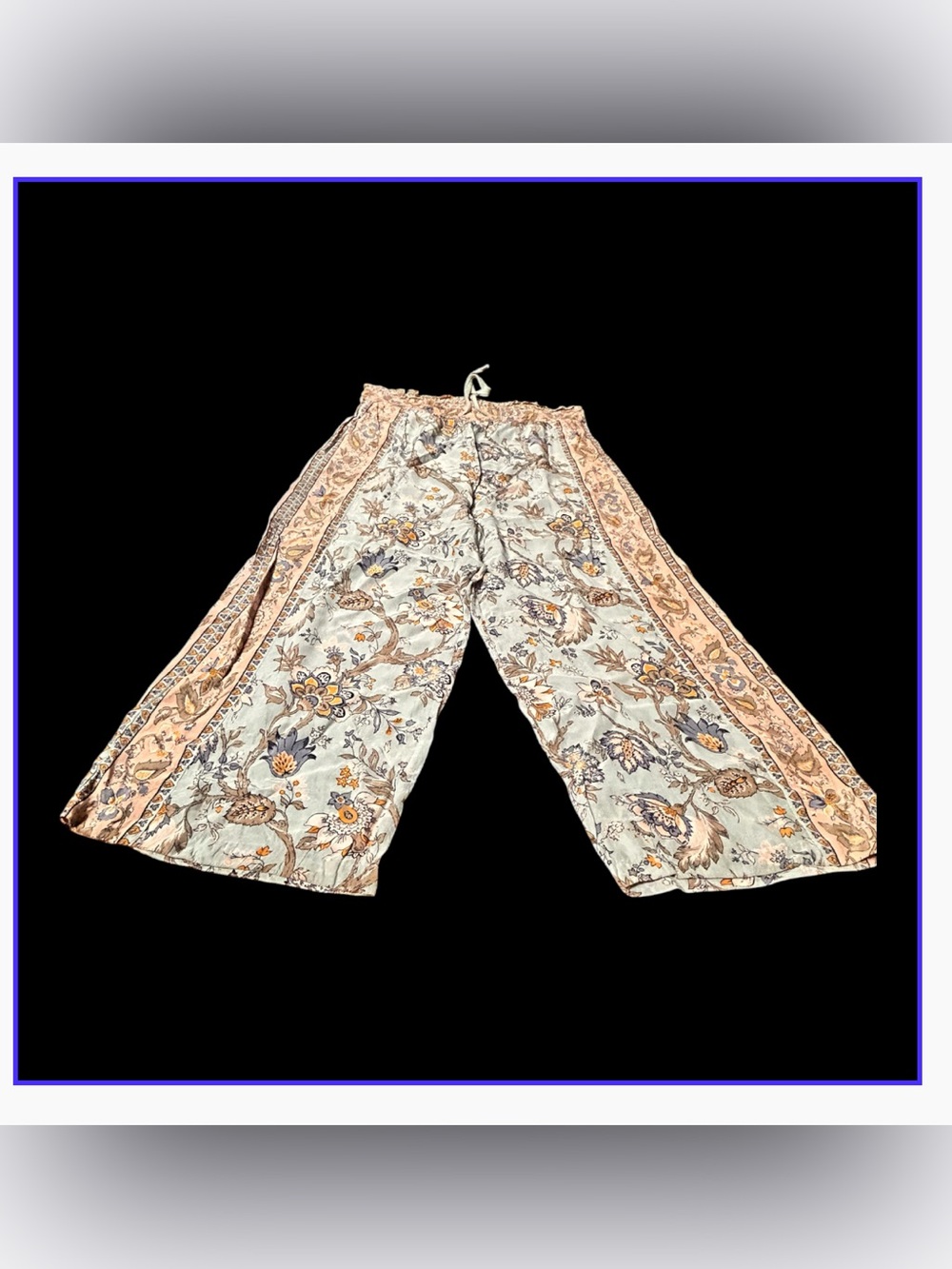 Sundance Catalog boho floral wide-leg lounge pants size XL #Boho #resort